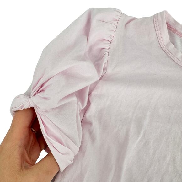 A.L.C. Kati Puff Sleeves Tee Blouse Top Pale Pink Size XS - Picture 5 of 7